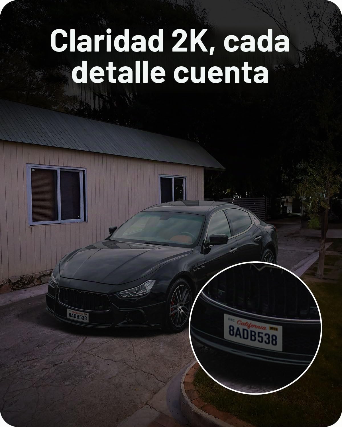 Tapo 2K - Cámara de seguridad inalámbrica con reflector panorámico\...