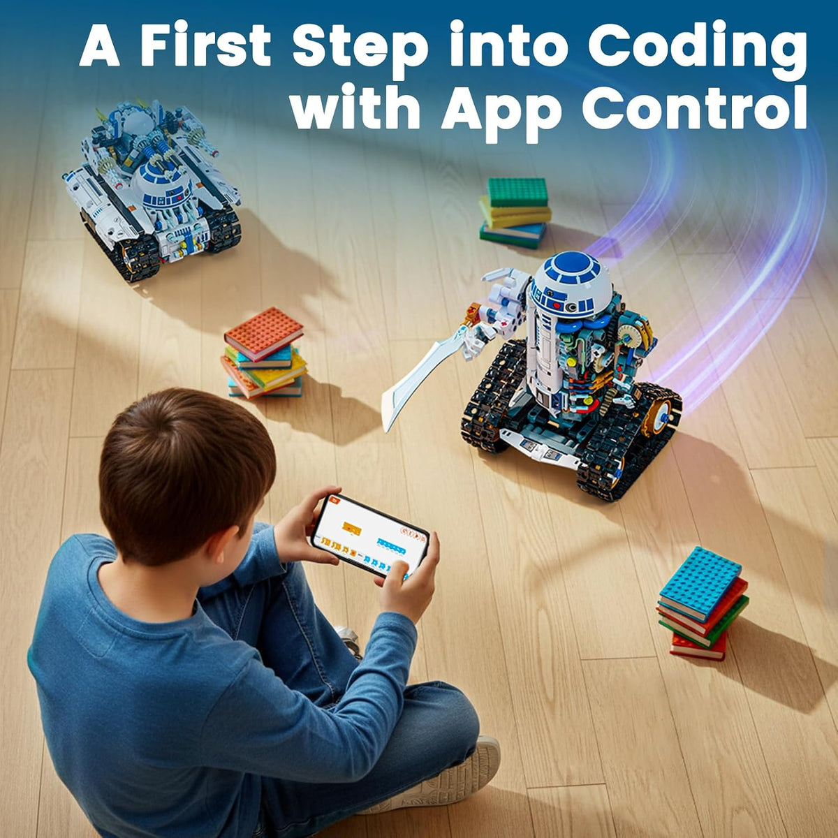 Glikid STEM - Kit de construcción de robot RC - Aplicación 3 en 1 y...
