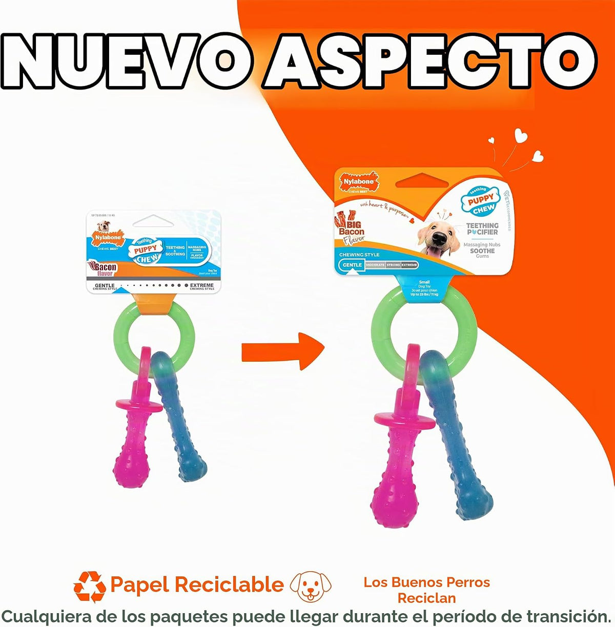 Nylabone Set básico para cachorro Puppy Chew Toys Juguete para masc...
