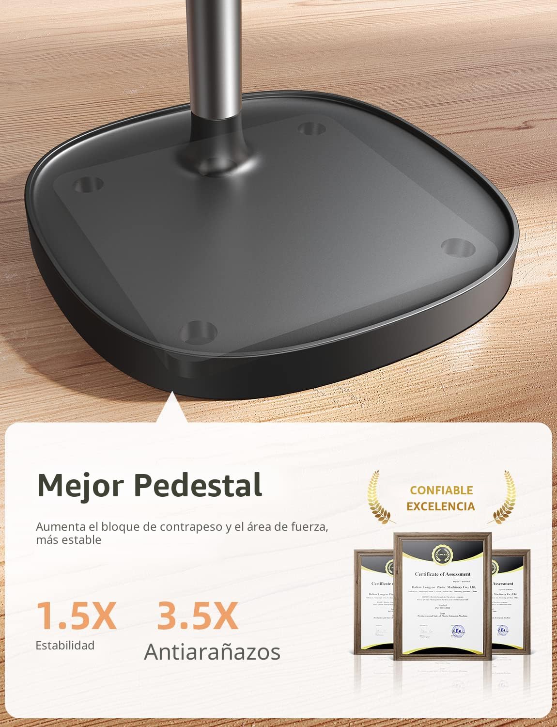 LISEN - Soporte para teléfono celular, ajustable, accesorios para e...