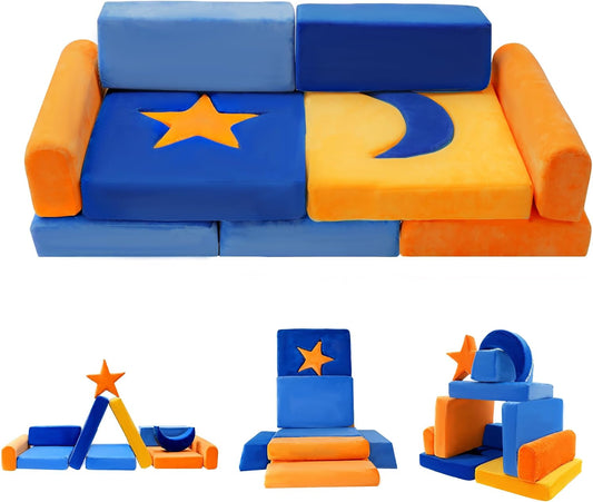 Sofá modular para niños de 11 piezas, sofá seccional de interior pa...
