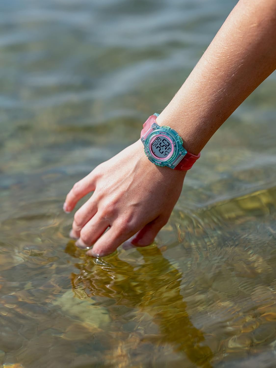 Armitron Sport Reloj cronógrafo digital para mujer con correa de re...