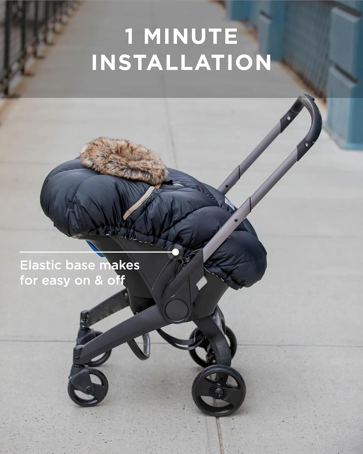 7AM Enfant Fundas de asiento de automóvil, funda de bebé Cocoon par...