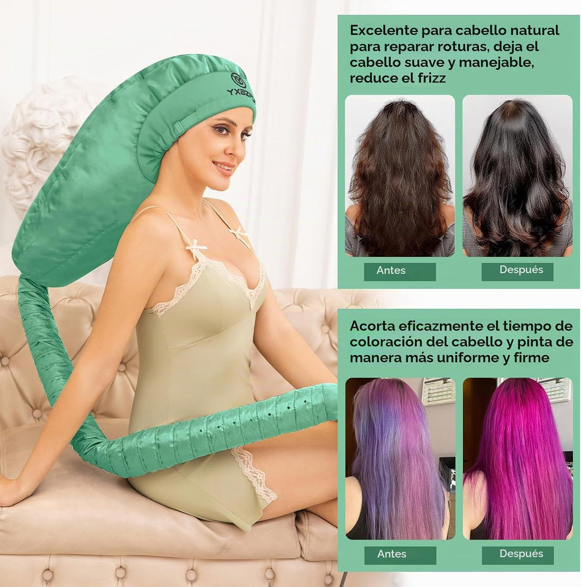 Secador de pelo con capucha, accesorio de secador de pelo con capuc...