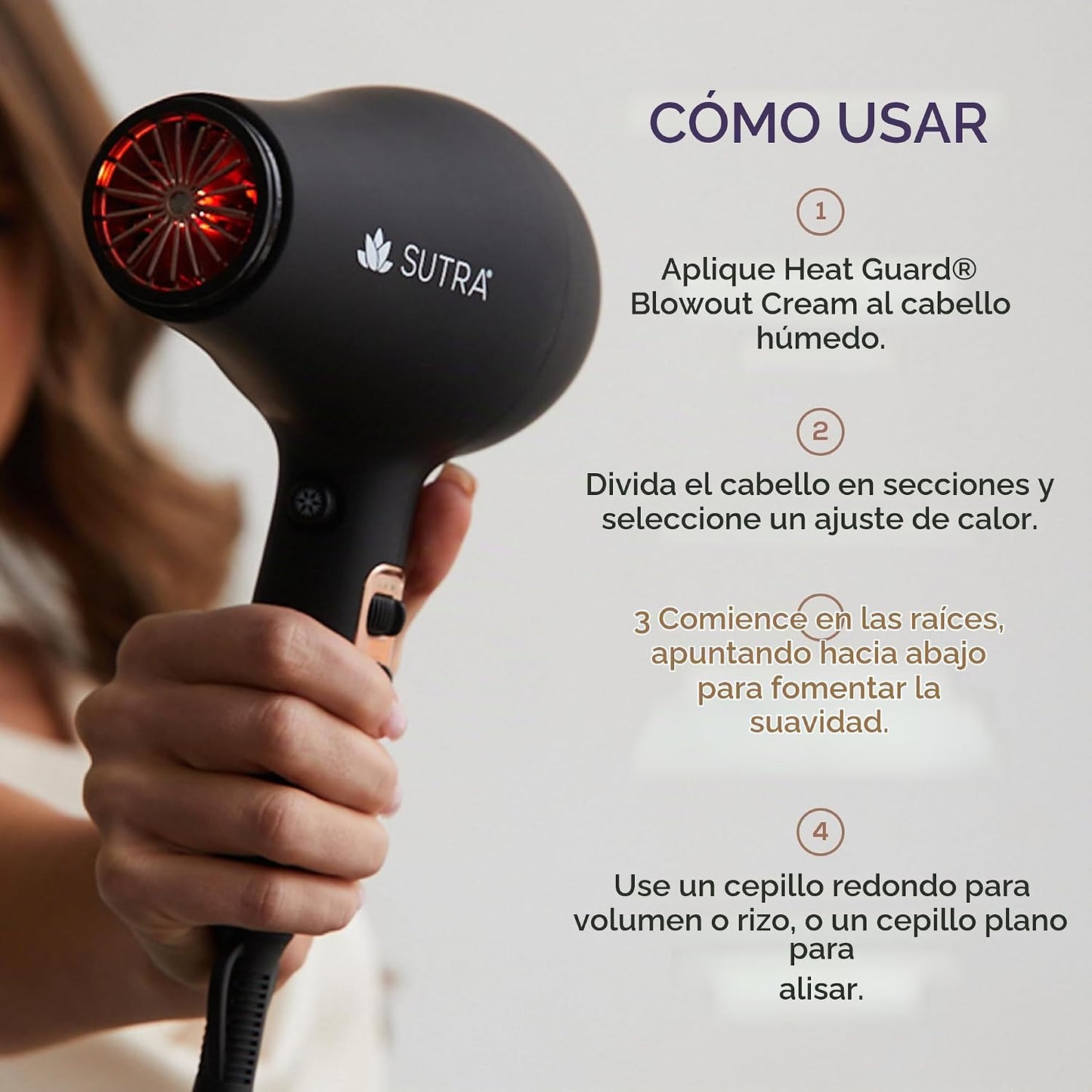 Sutra Secador de aire acondicionado infrarrojo - Secador de pelo pr...