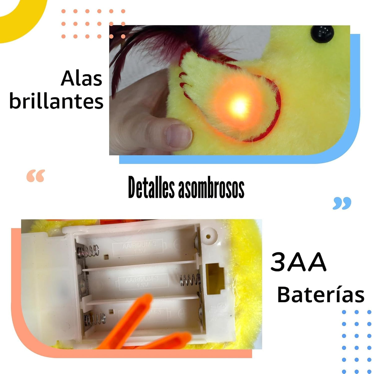 Hopearl - Pollo caminante, mascota, gallo, juguete interactivo, ele...