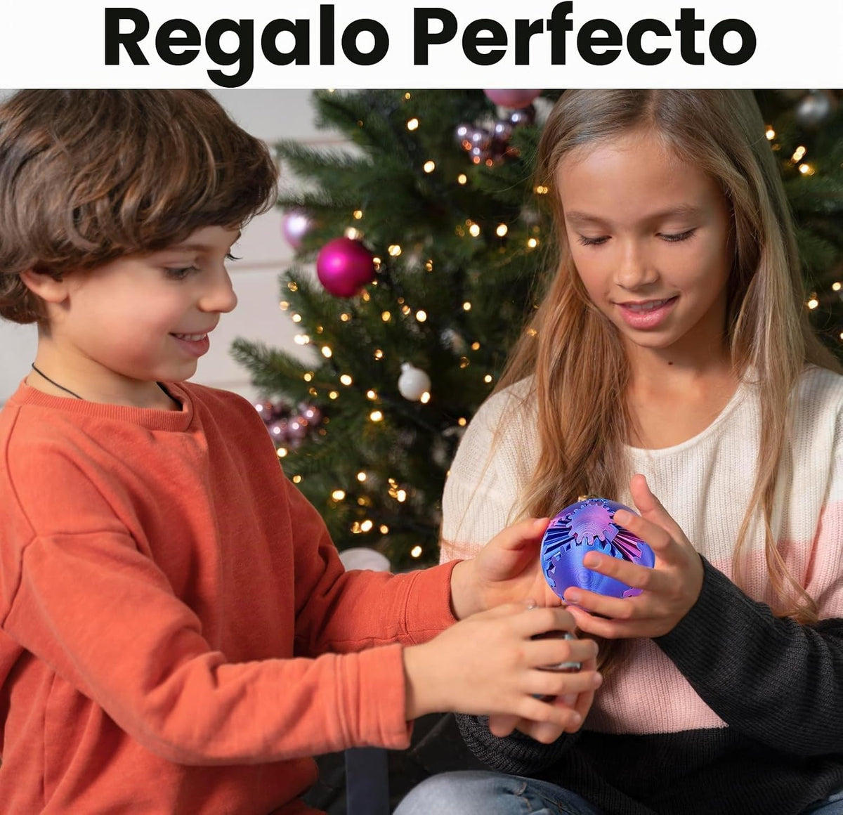 Cubo Juguete Fidget Bola de Engranajes Impreso en 3D, Juguetes Fidg...