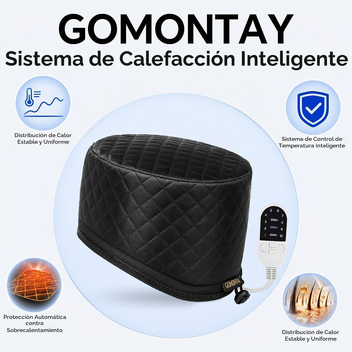 GOMONTAY - Gorro de tratamiento térmico para acondicionamiento prof...