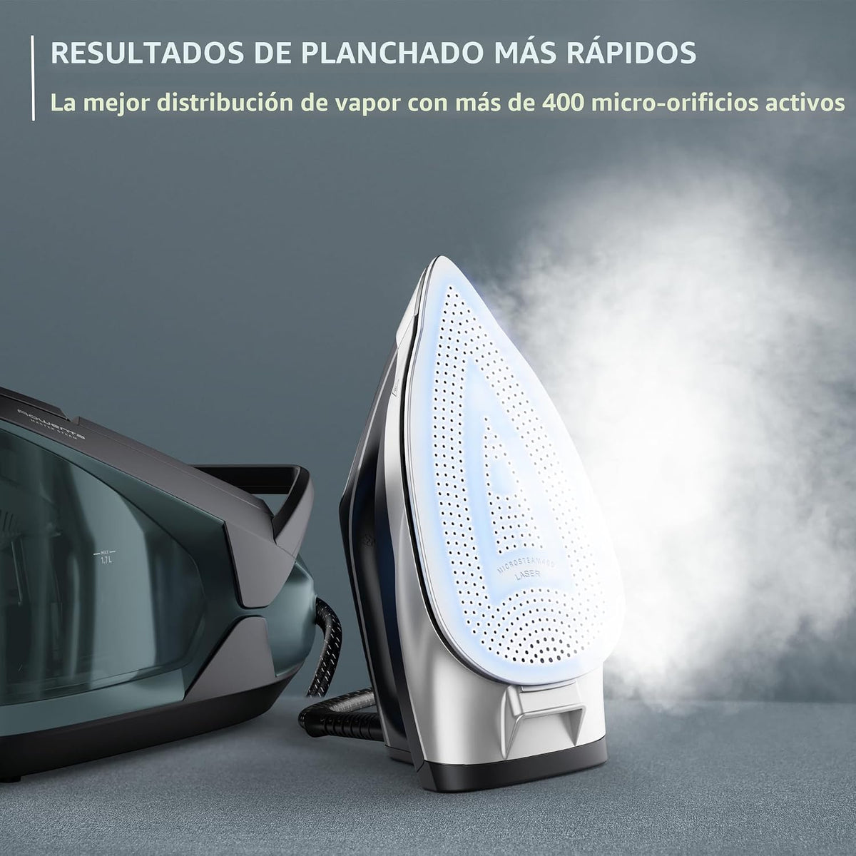 Rowenta Plancha de Vapor para Ropa Estación de Vapor Master, Planch...