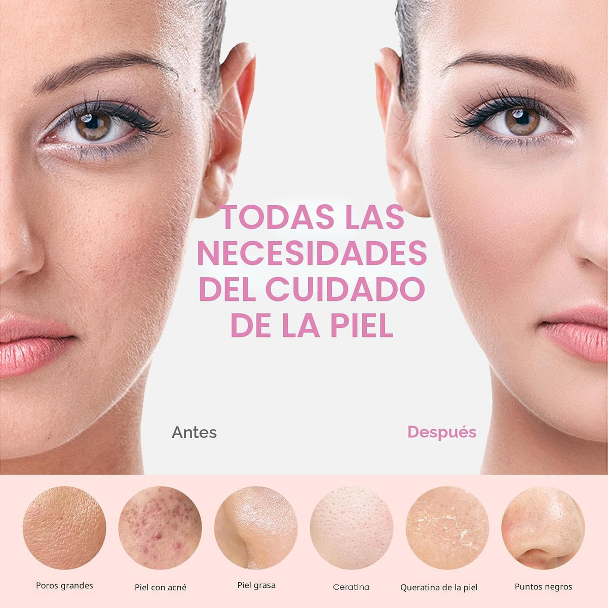 PRITECH Cepillo de Limpieza Facial, Depurador Facial de Silicona Re...