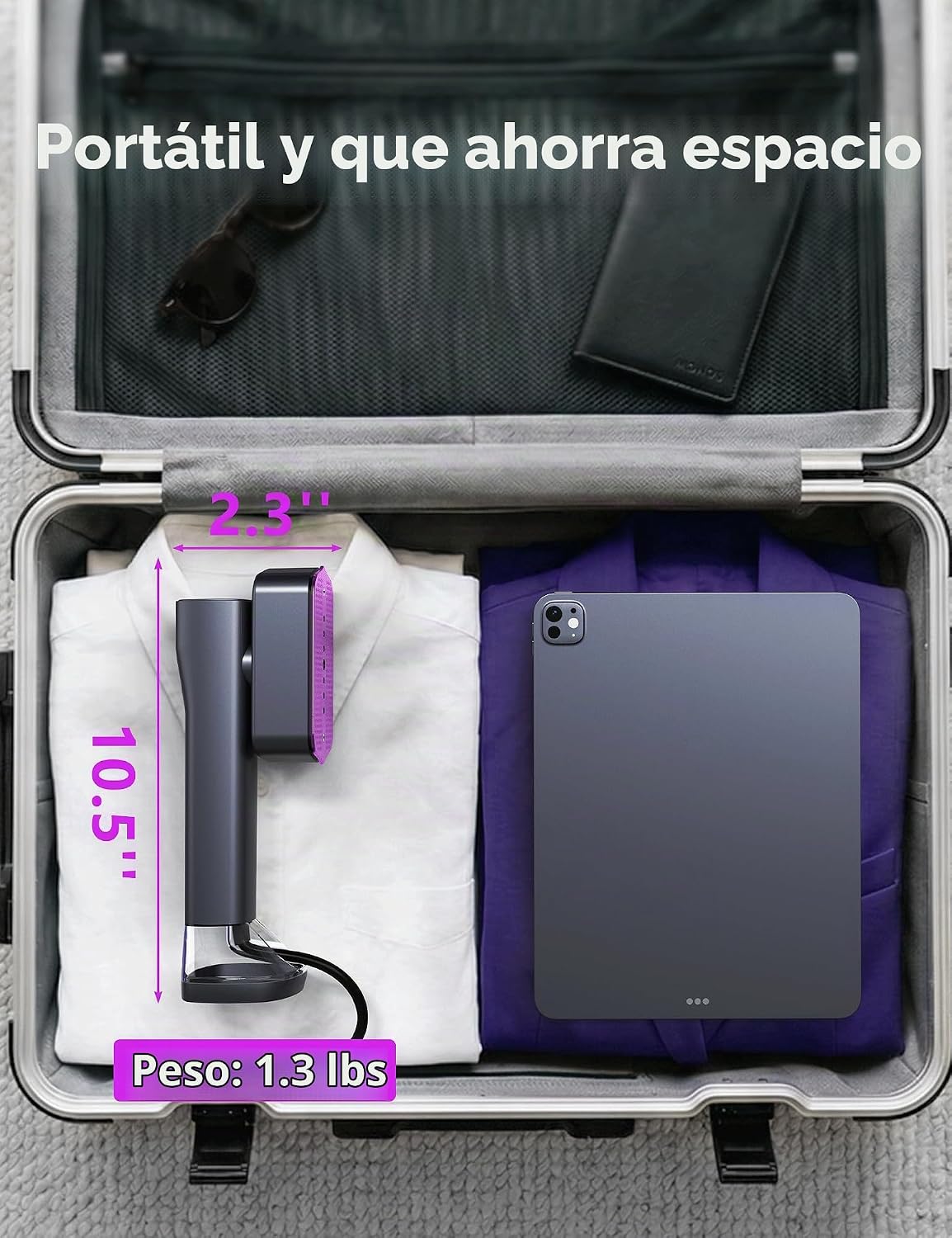 Vaporizador para ropa, vaporizador portátil de mano, capacidad de 6...