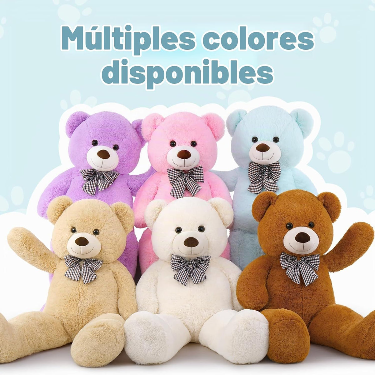MaoGoLan Oso de peluche gigante de 4 pies, adorable y tierno animal...