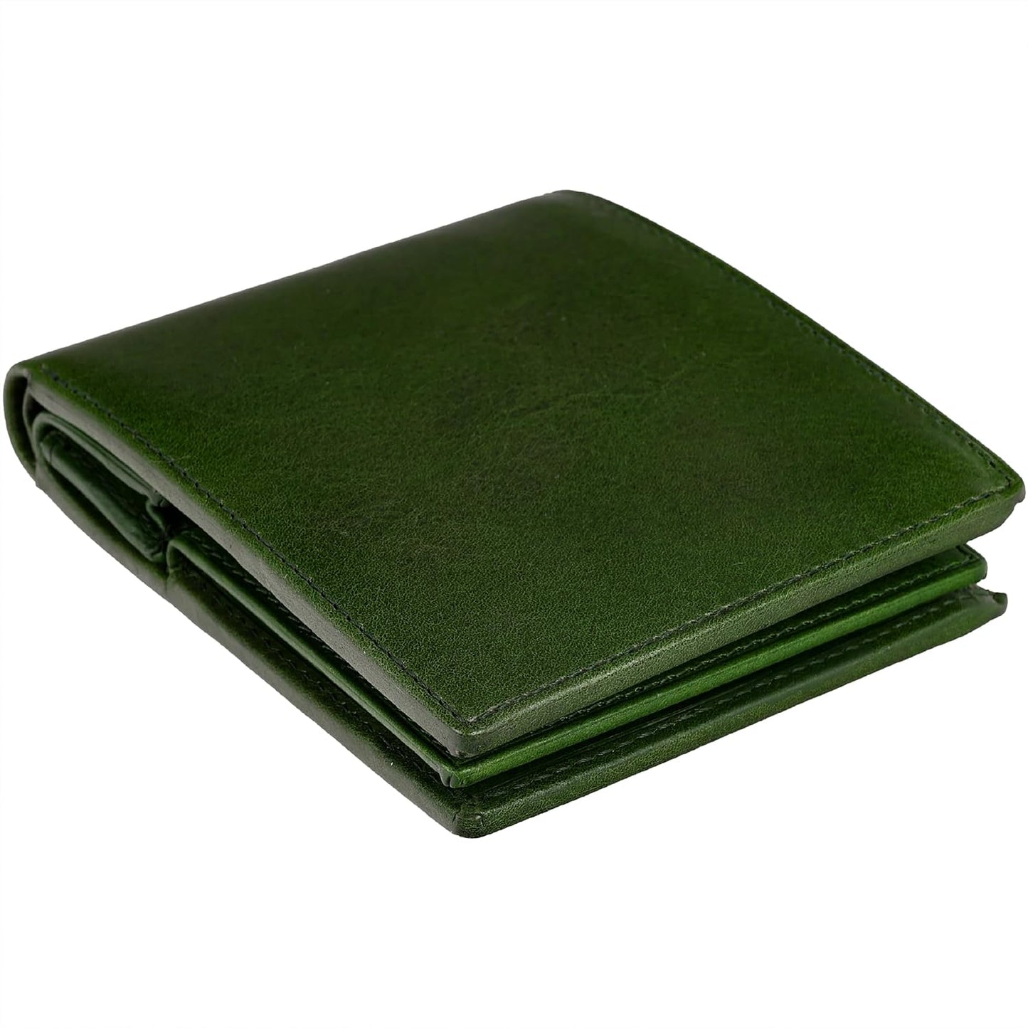 Time Resistance Cartera de cuero para hombre, diseño minimalista co...