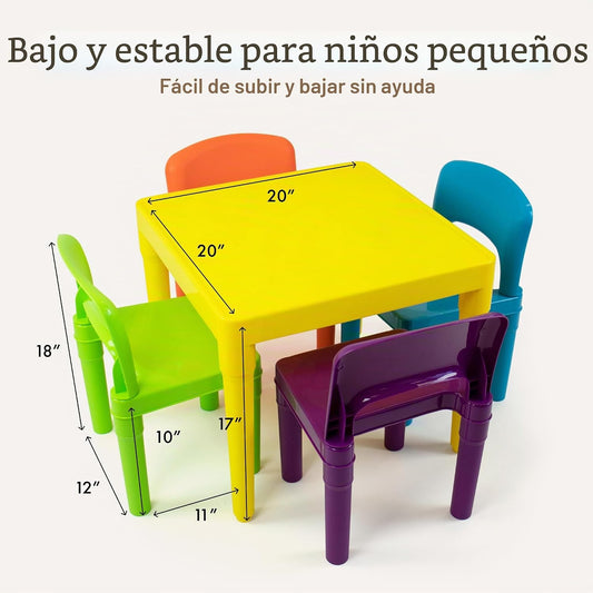Humble Crew - Juego de mesa y silla para niños, interior y exterior...