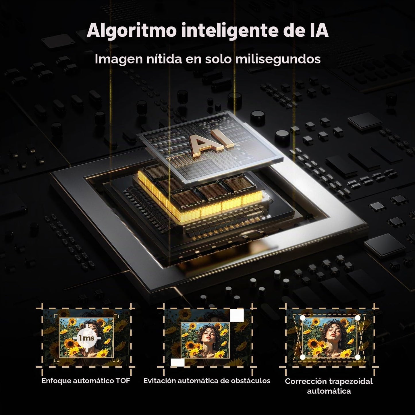 ELEPHAS Proyector inteligente 4K con WiFi y Bluetooth - Compatible...