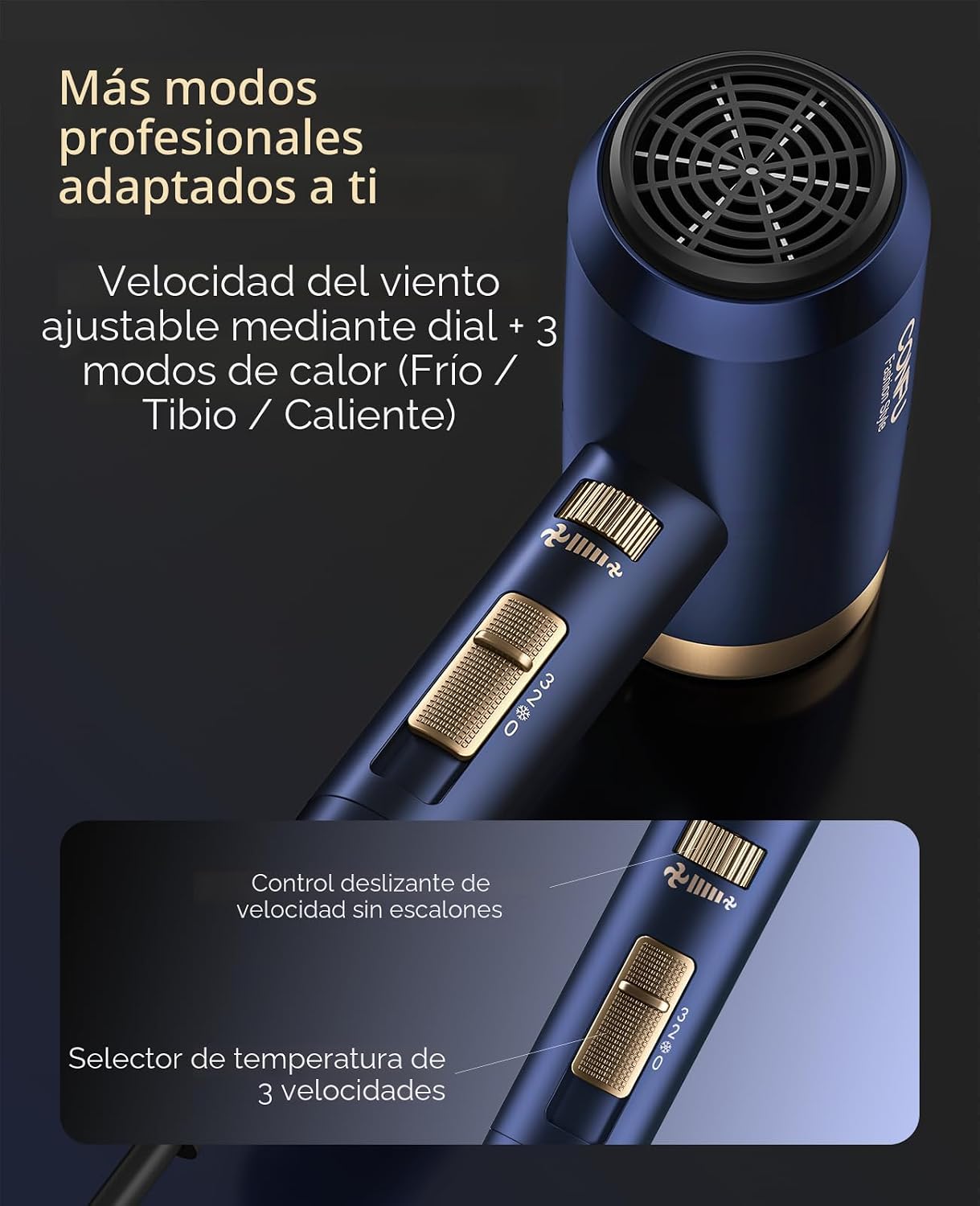 Secadores de Pelo para Mujeres, Secador de Pelo CONFU con Difusor,...