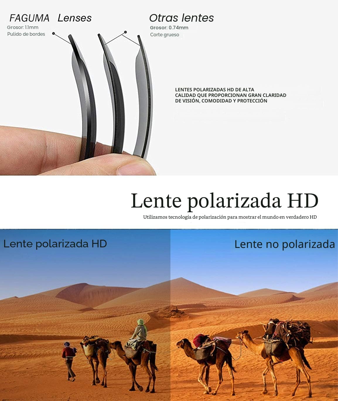 FAGUMA Gafas de sol deportivas polarizadas para hombres, ciclismo,...