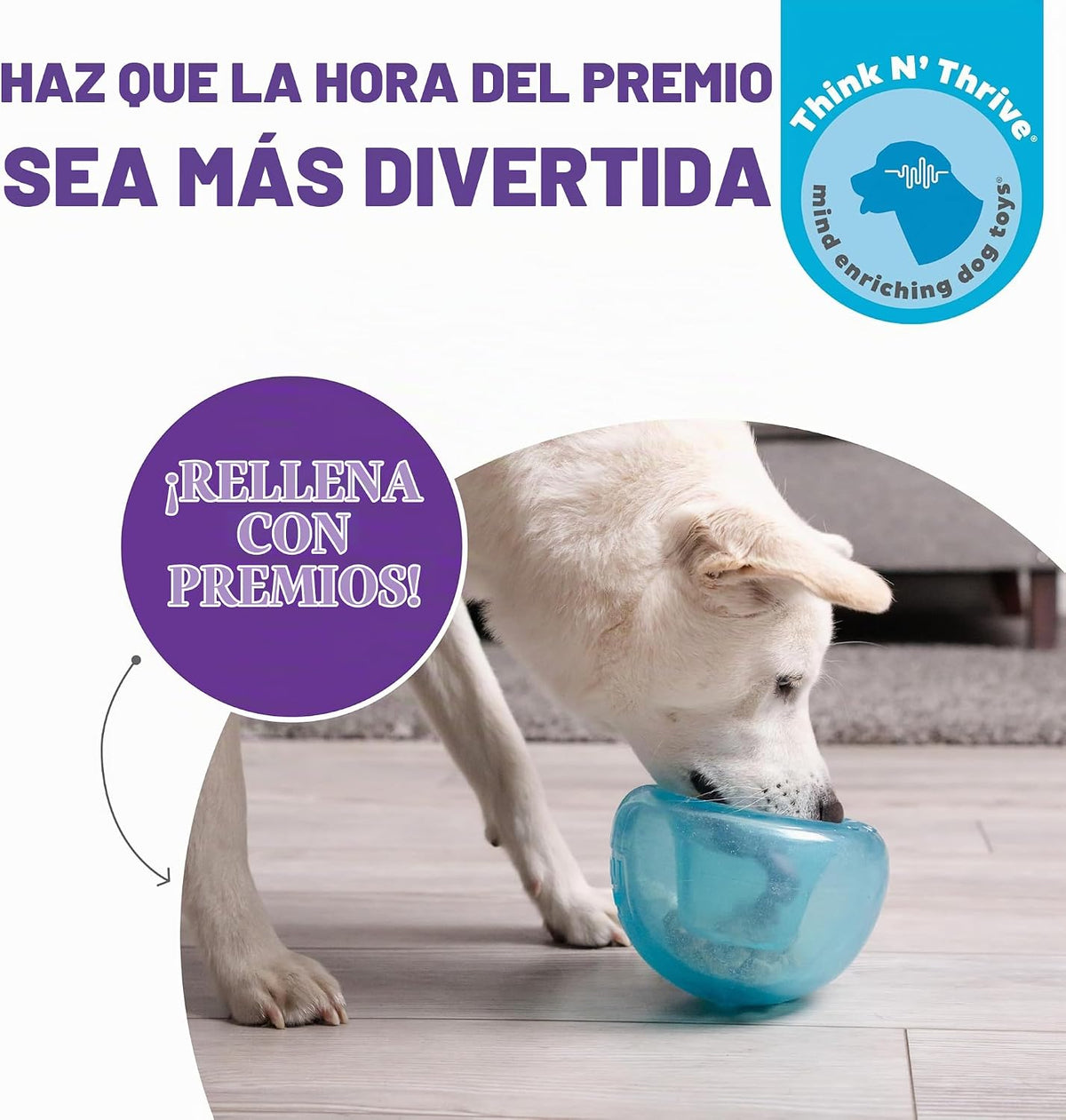 Planet Dog Orbee-Tuff Snoop - Juguete interactivo dispensador de pr...