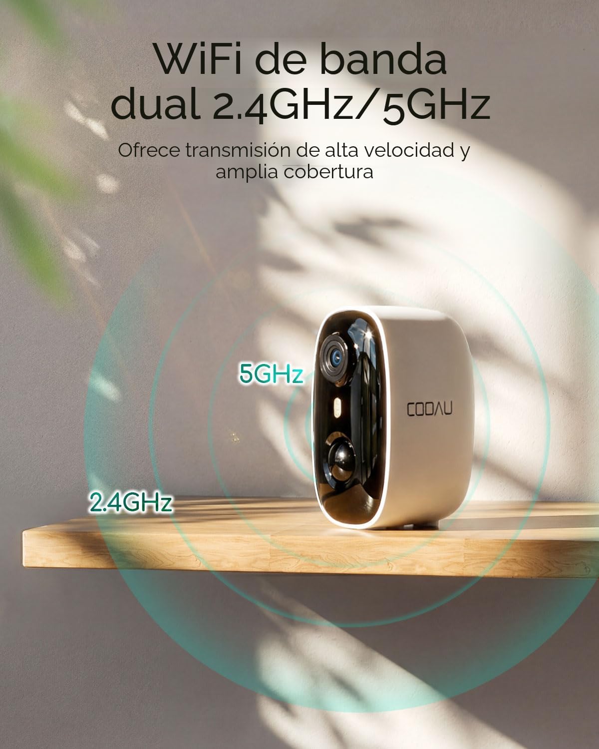 COOAU Cámaras de seguridad 4MP\/2.5K inalámbricas al aire libre, ca...