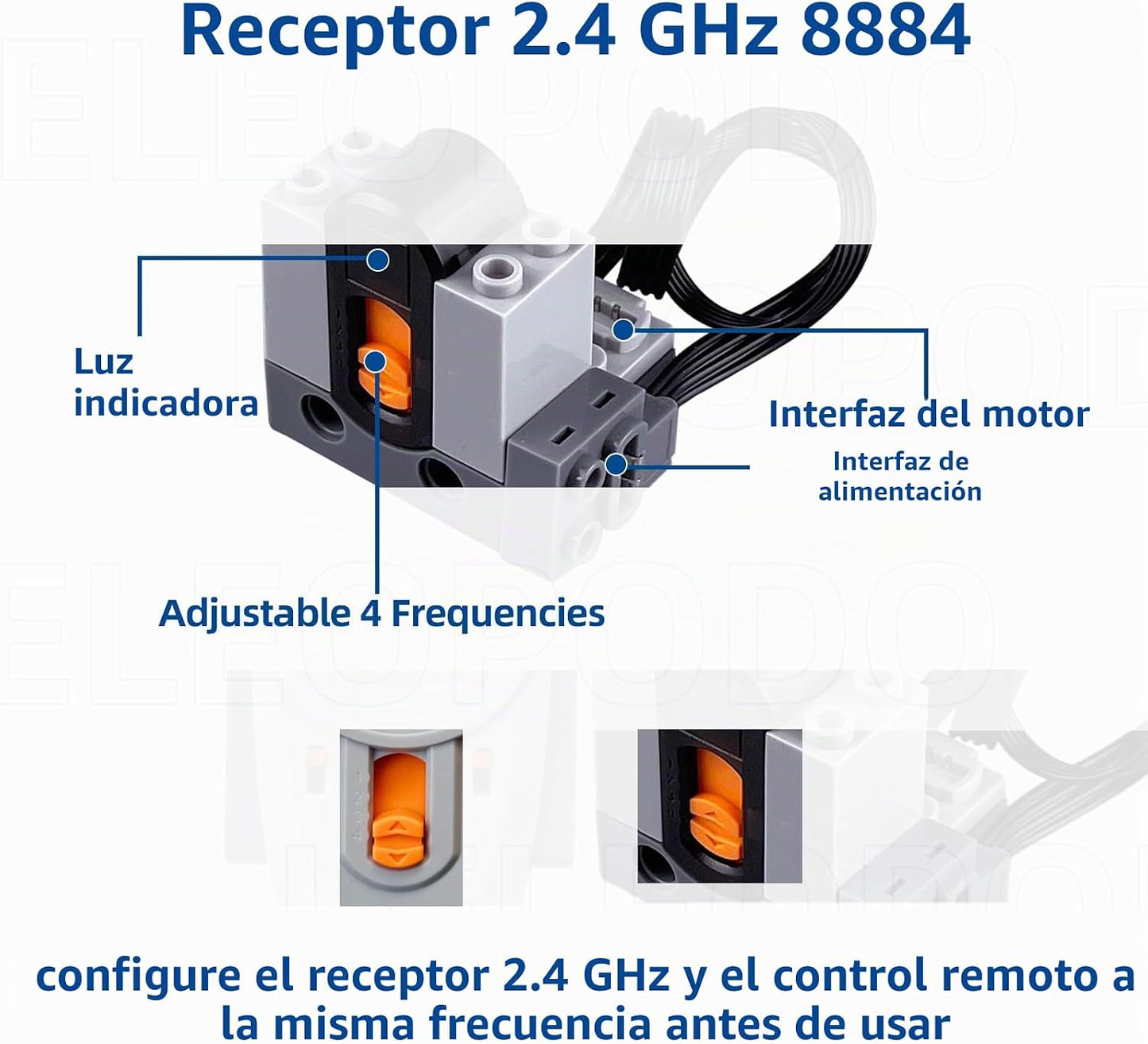 Kit de motores de funciones de potencia 6 en 1, compatible con part...