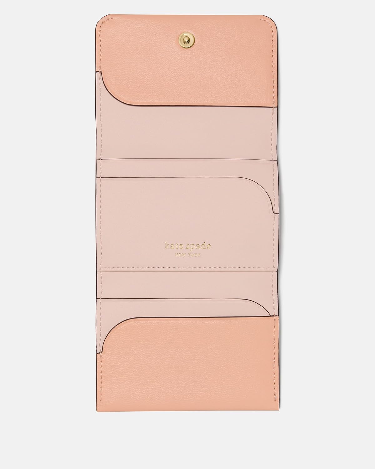 Kate Spade New York Tarjetero de cuero esmaltado Halo Cartera triple