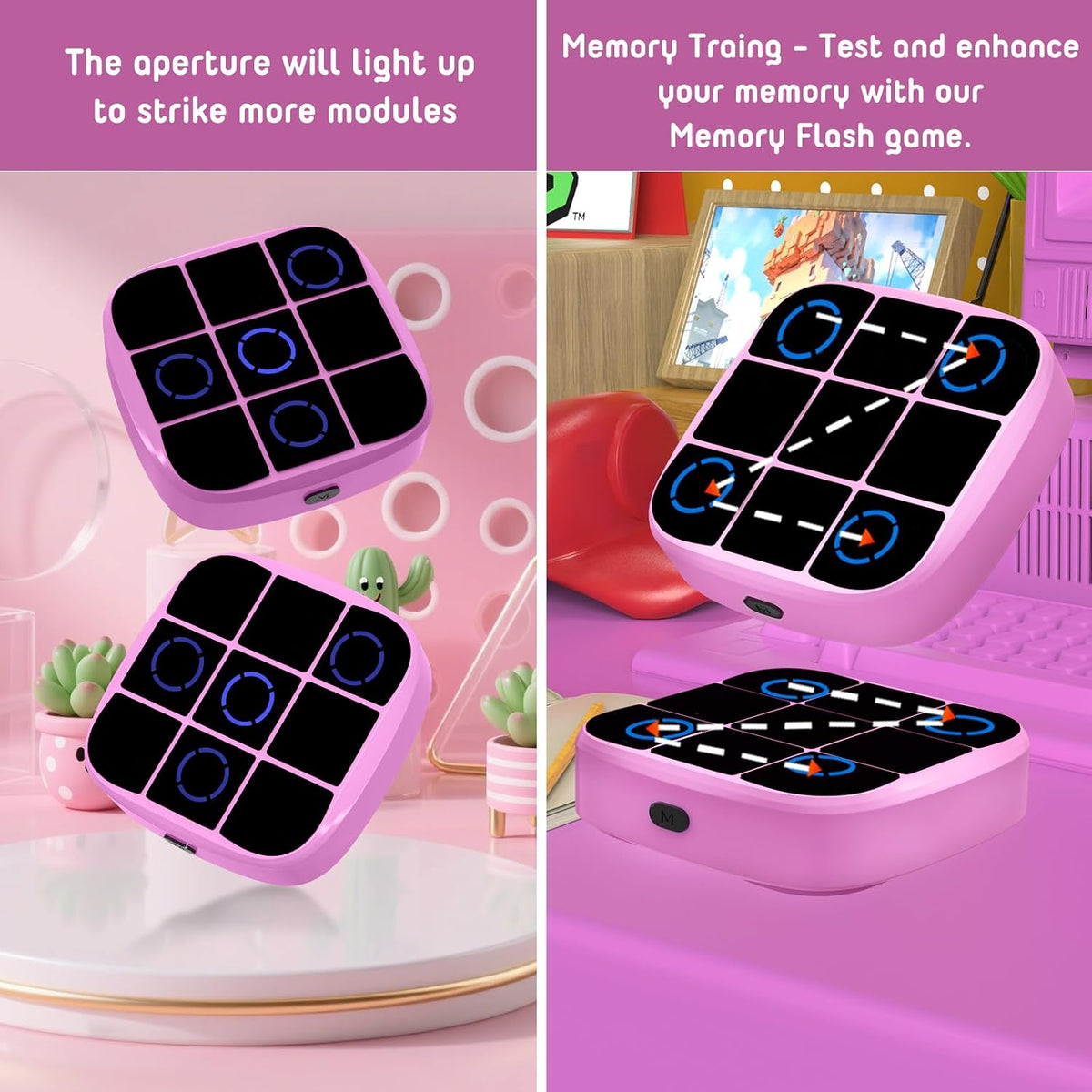 Juego de Tic-Tac-Toe Bolt, consola de juegos de rompecabezas portát...
