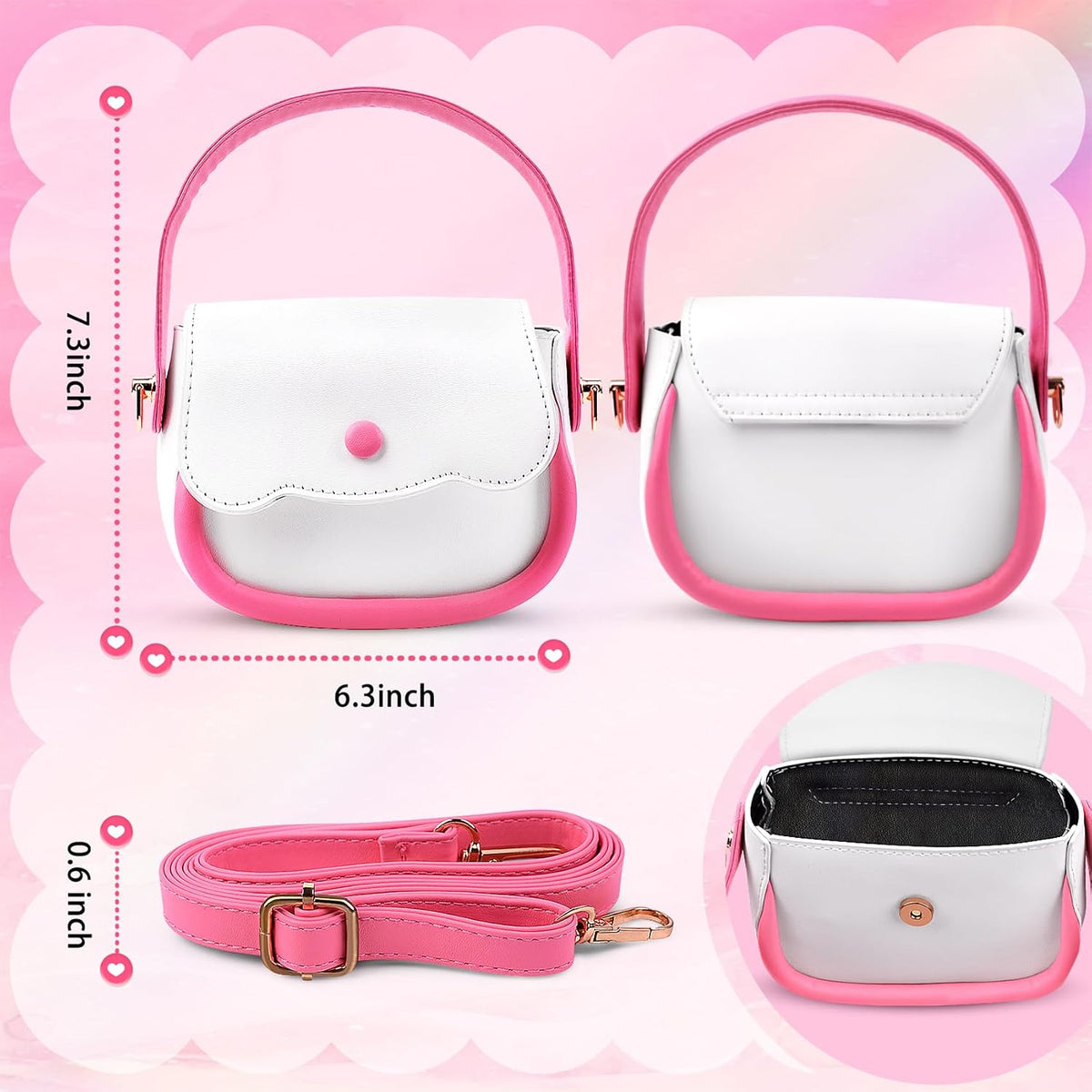GJZZ Bolsa de juguete para niñas pequeñas, juguetes de maquillaje p...