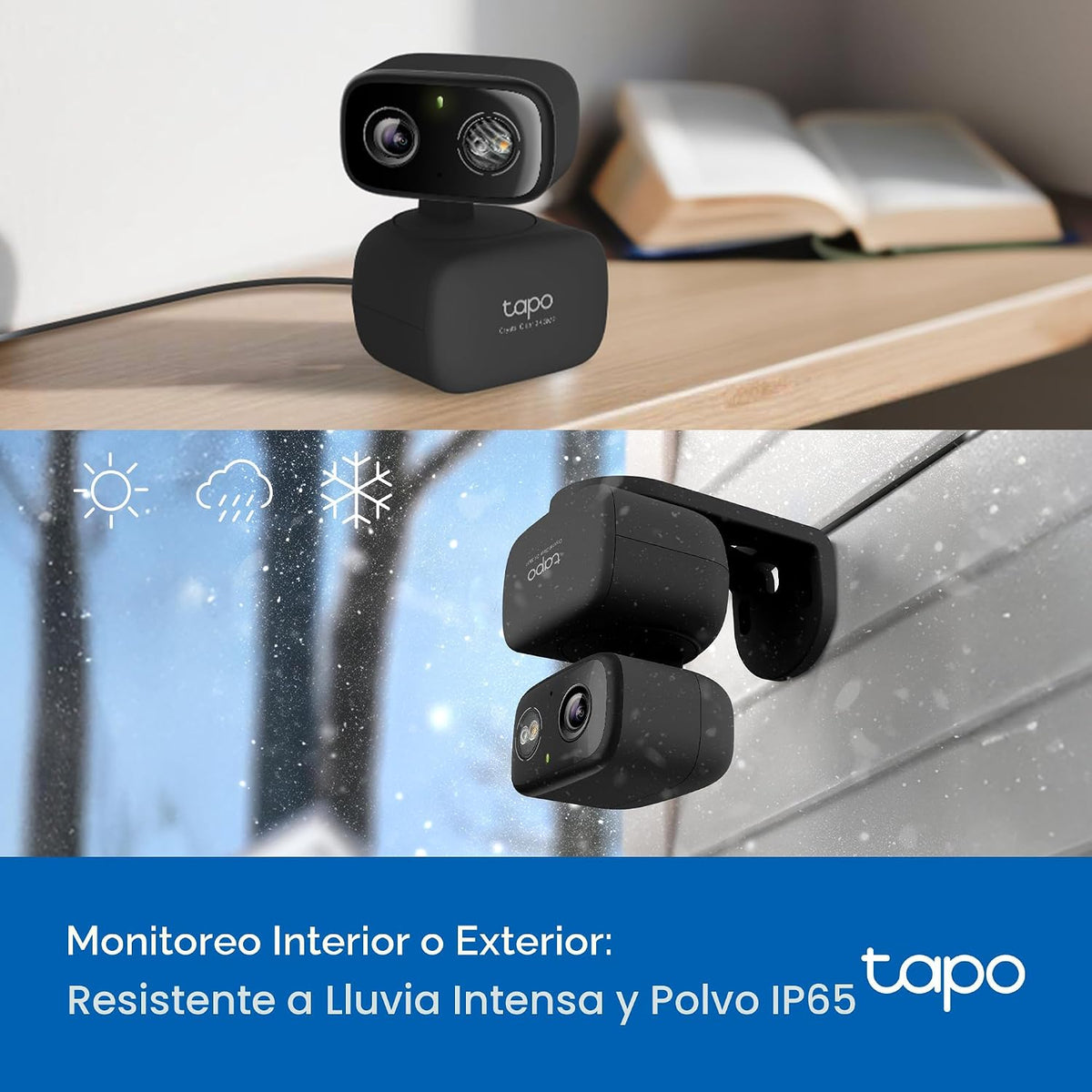 Tapo - Cámara de seguridad 2K 3MP con inclinación\/giro para interi...