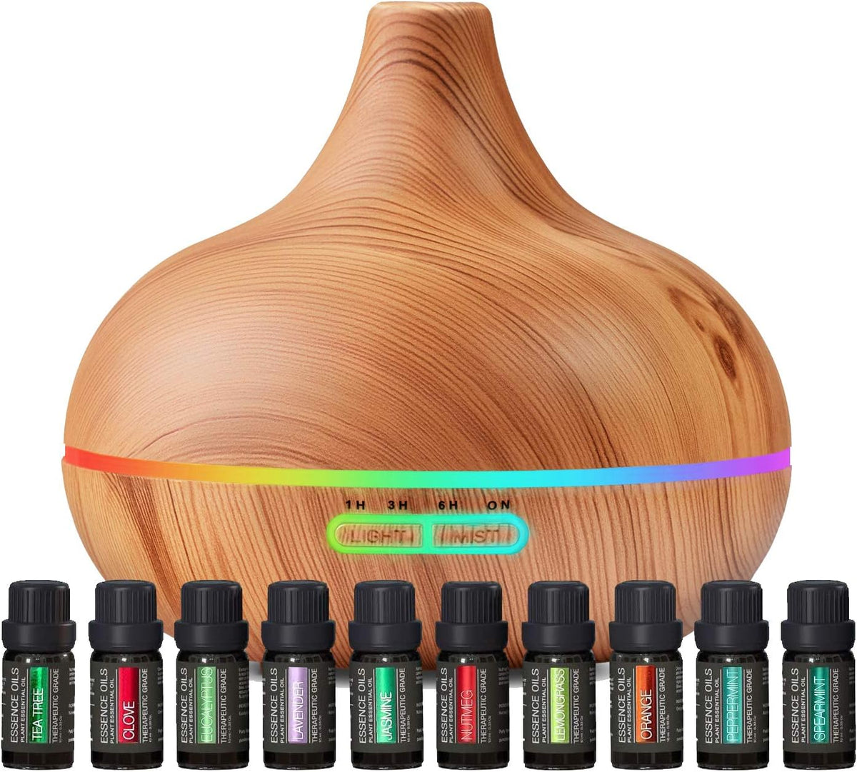 Conjunto de Difusor de Aromaterapia Ultimate y Aceites Esenciales -...