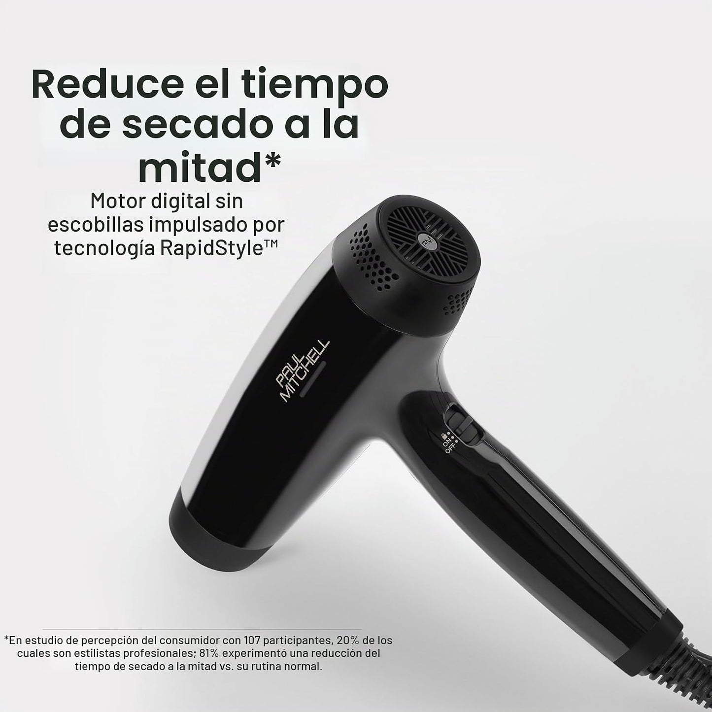 Secador de cabello profesional liviano y seco Paul Mitchell, múltip...