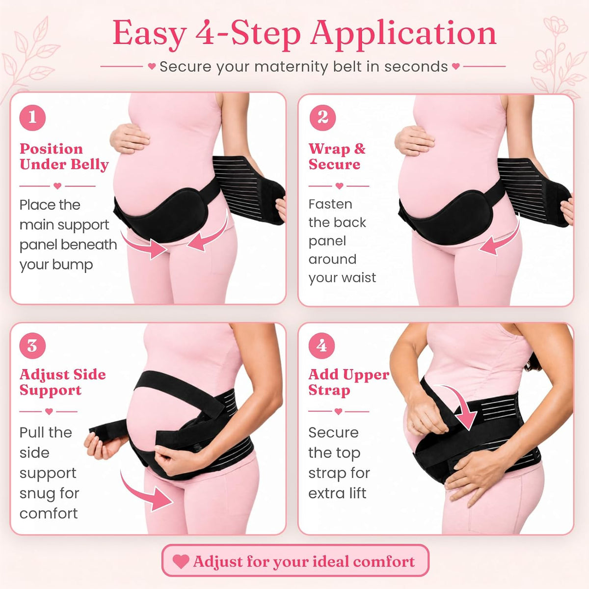 Vive - Banda de apoyo para el vientre de embarazo para mujer, cintu...
