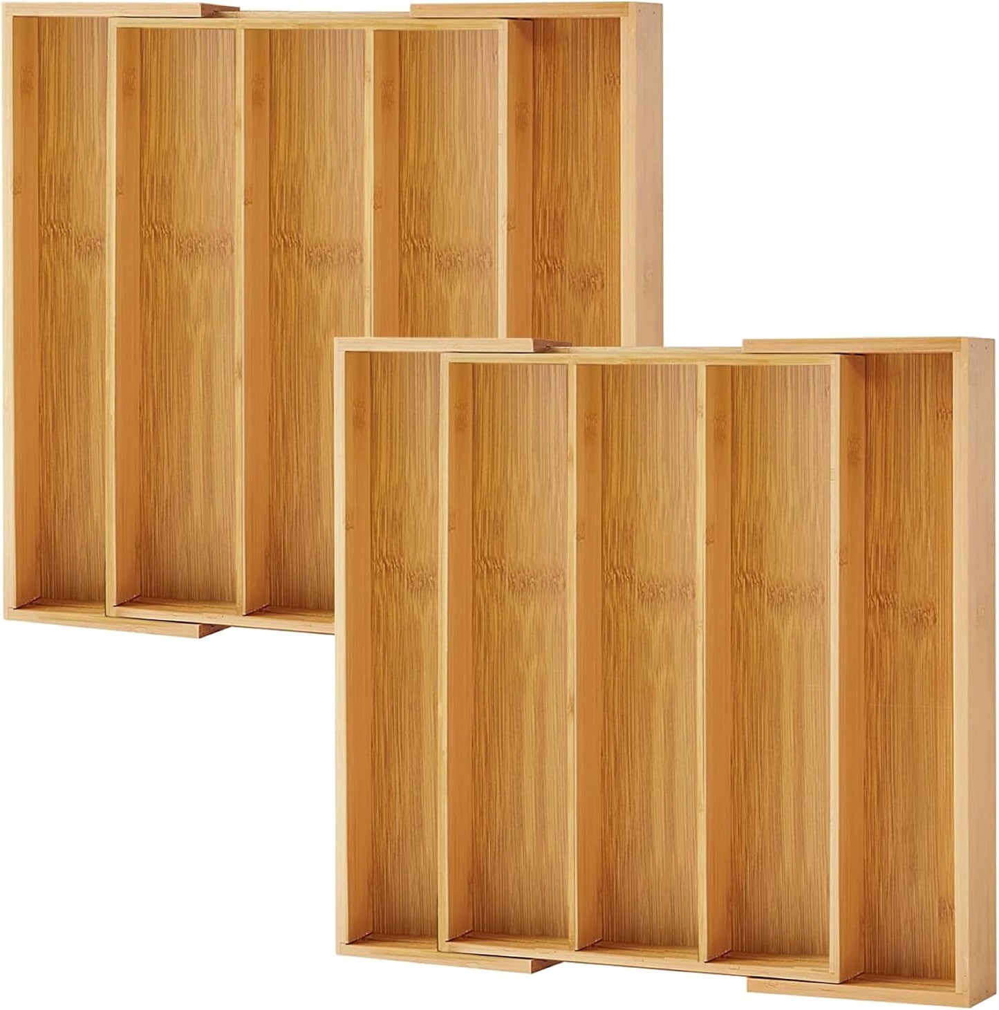 Organizador de cajón de cocina Purawood, paquete de 2 - Organizador...