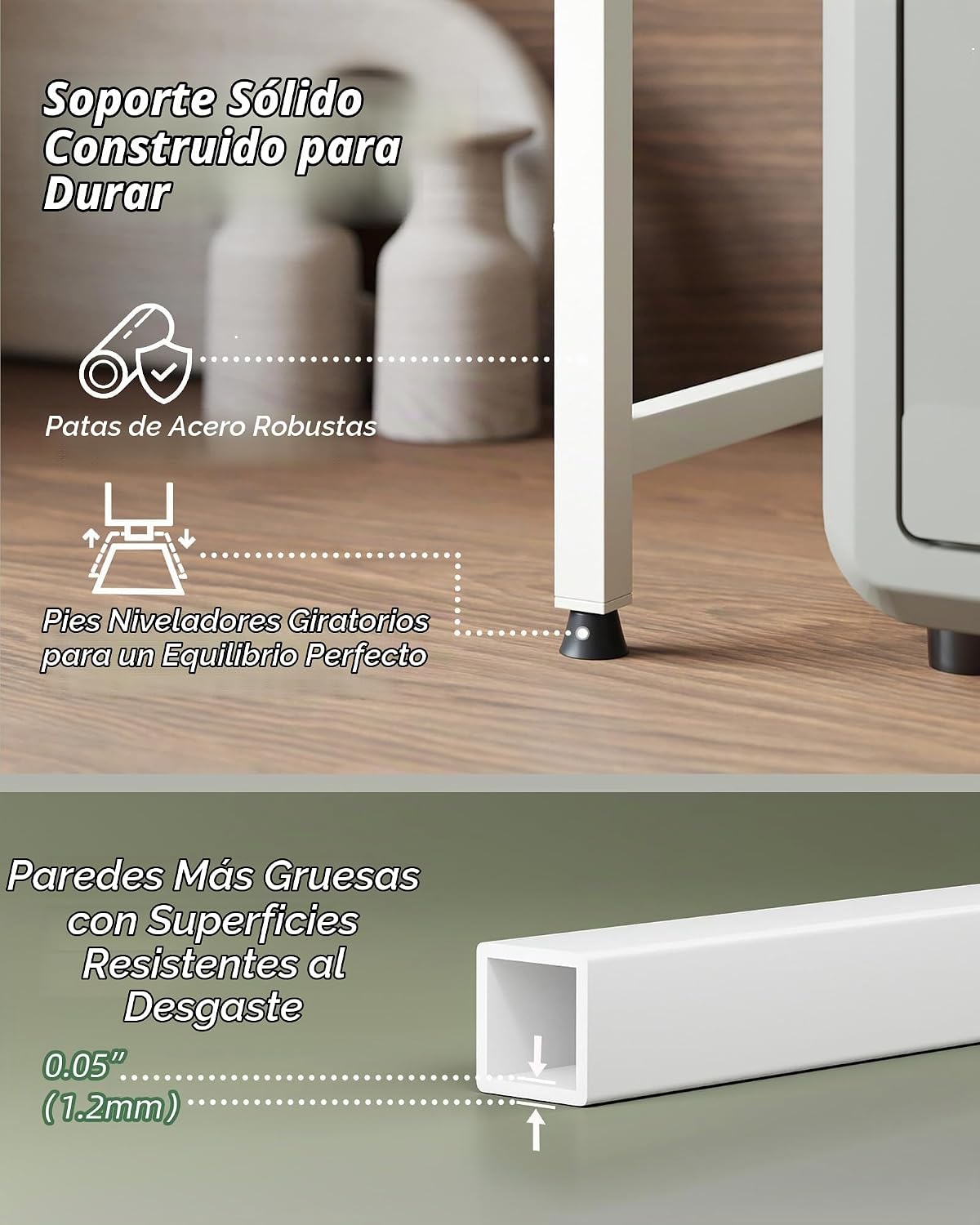 NETEL Soporte de microondas expandible de 3 niveles, estante para h...