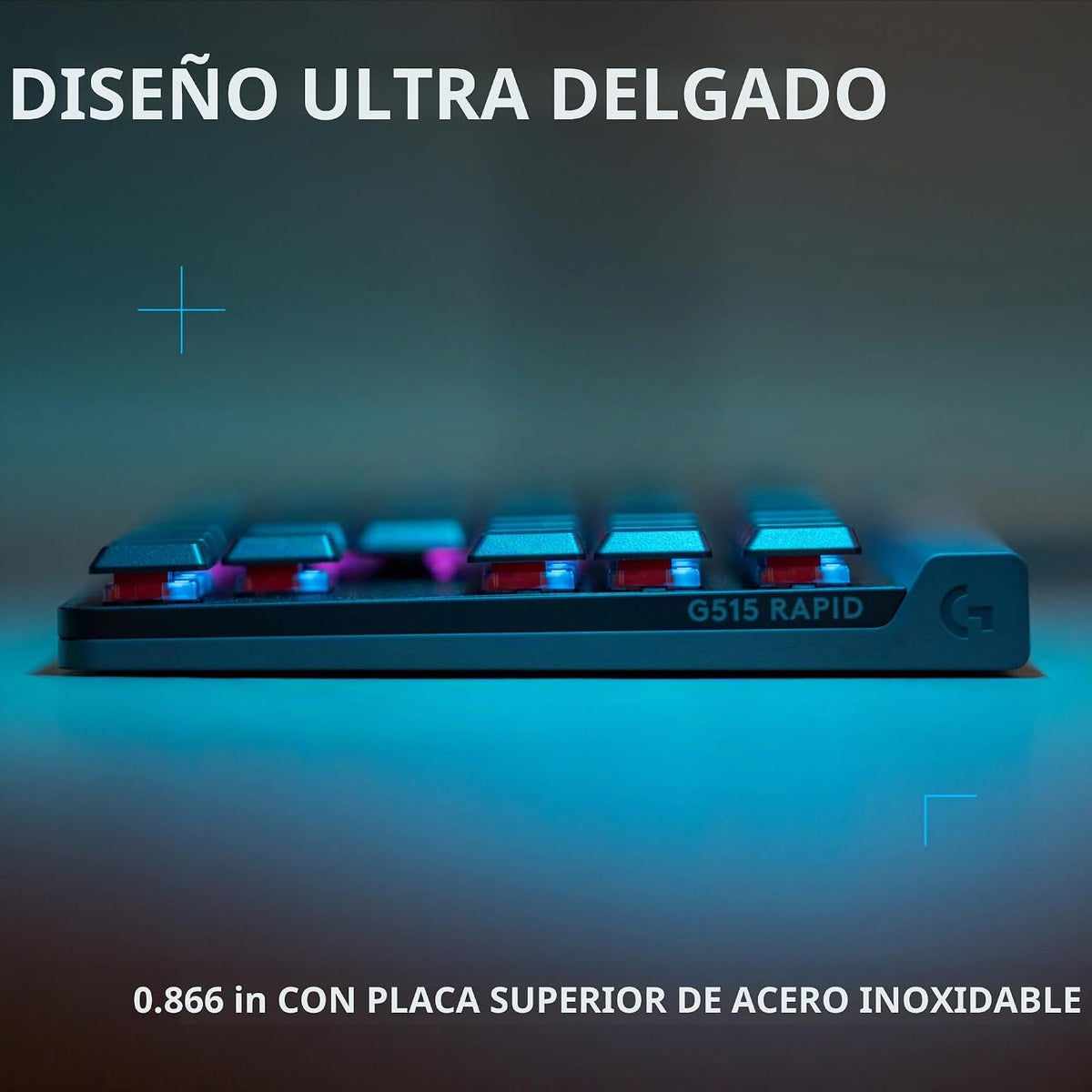 Logitech G Teclado para juegos con cable rápido 515 TKL (efecto sal...