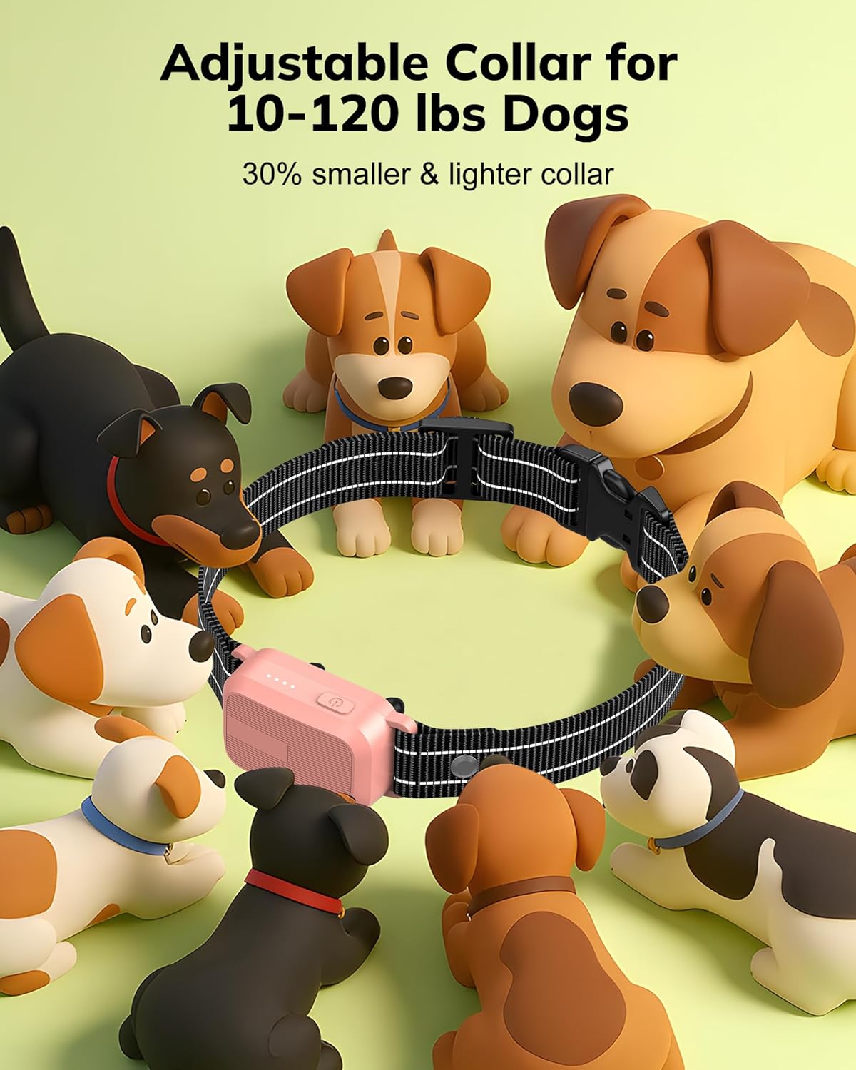 Collar de choque para perro, collar de entrenamiento para perros de...