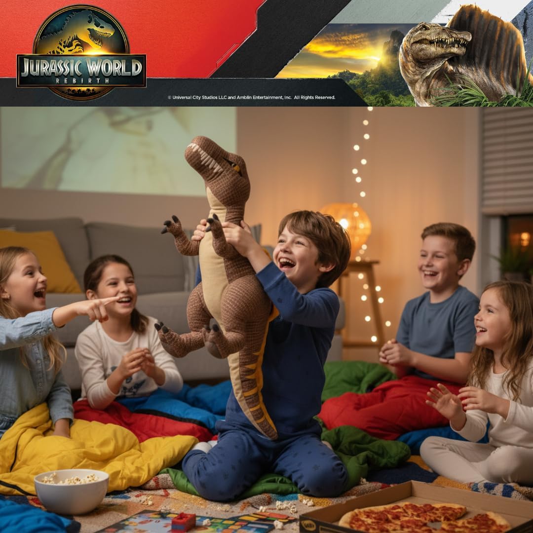Jurassic World Rebirth Almohada de Abrazo Spinosaurus, Ropa de Cama...
