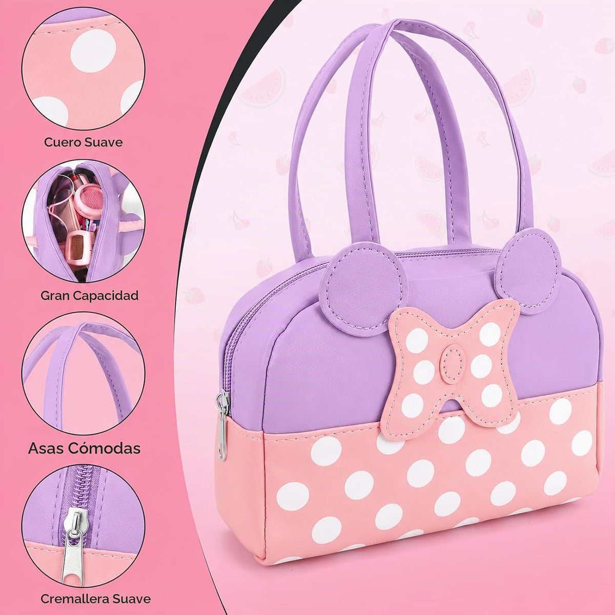 Bolso de juego de fantasía para niñas pequeñas, bolso de niña con j...