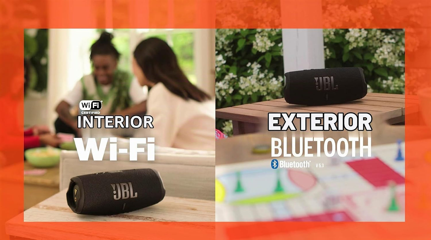 JBL Charge 5 Wi-Fi - Altavoz portátil Wi-Fi - Negro | Bold JBL Orig...