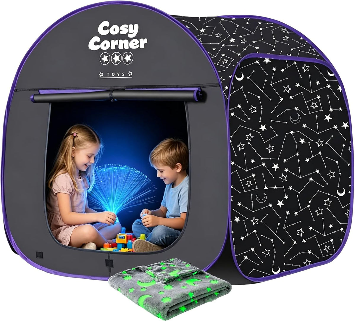 Tienda de campaña sensorial para niños, tienda de campaña desplegab...