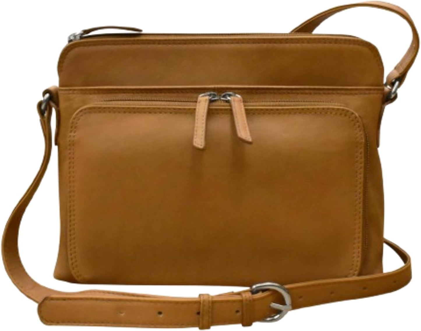 ili New York Bolsos cruzados de cuero genuino para mujer, organizad...