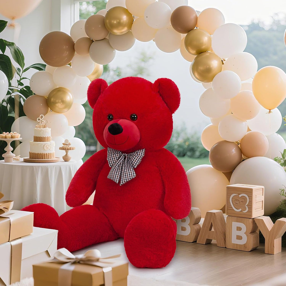 MaoGoLan Oso de Peluche Gigante Animal de Peluche 47 pulgadas, Oso...