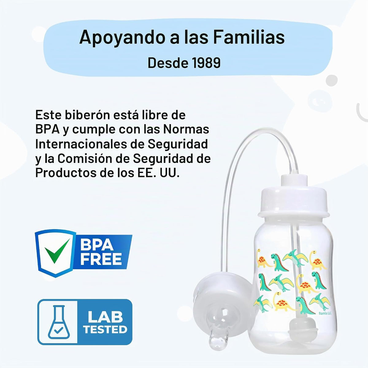 Hands-Free Baby Bottle - Sistema de enfermería anticólicos biberón...