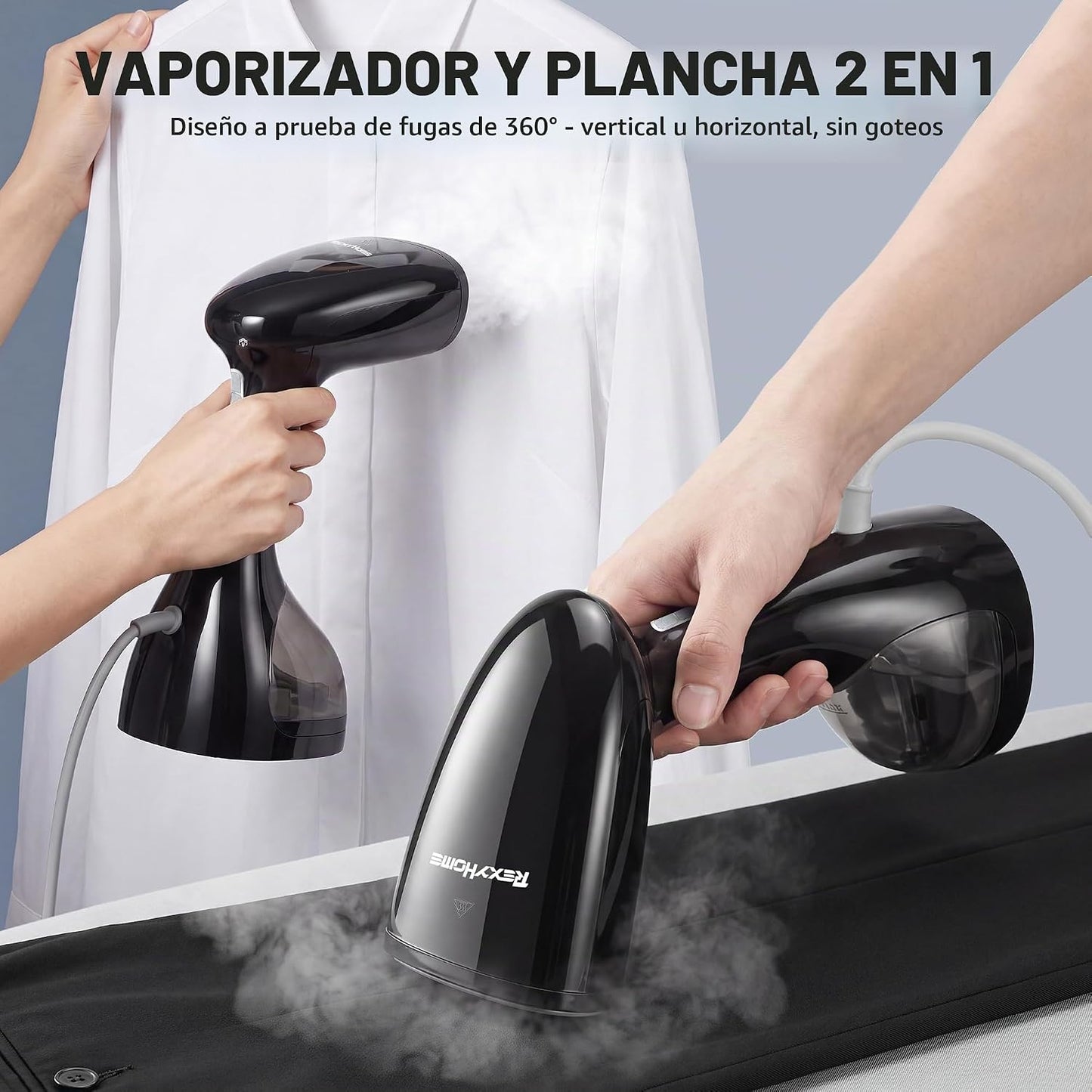 REXYHOME Vaporizador para la ropa: 1400W de mano de la ropa vaporiz...