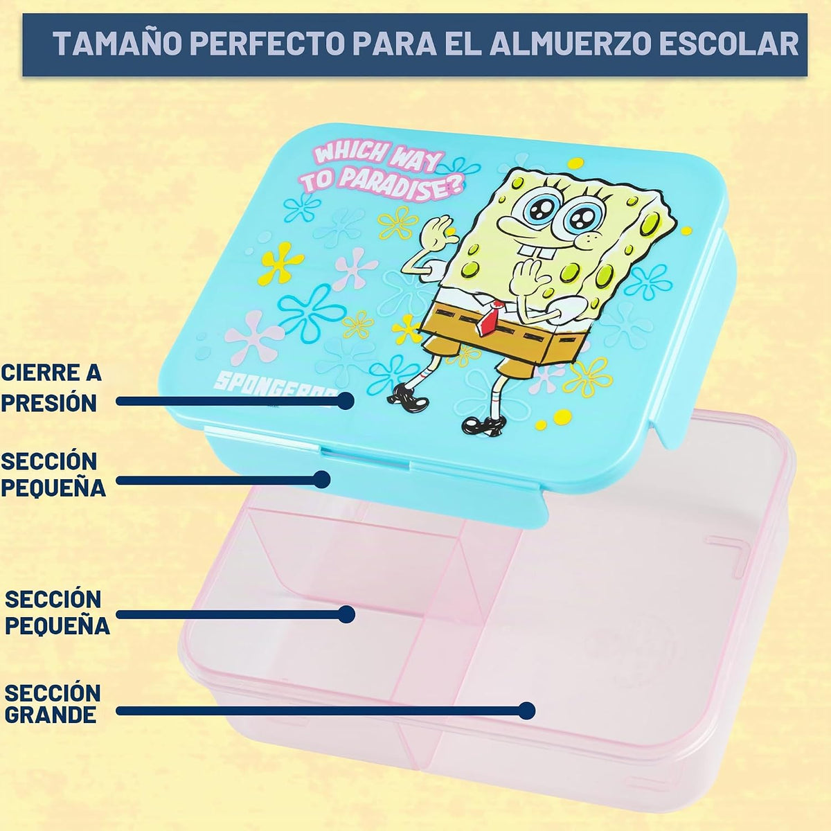 Get Trend SpongeBob SquarePants - Juego de lonchera y botella de ag...