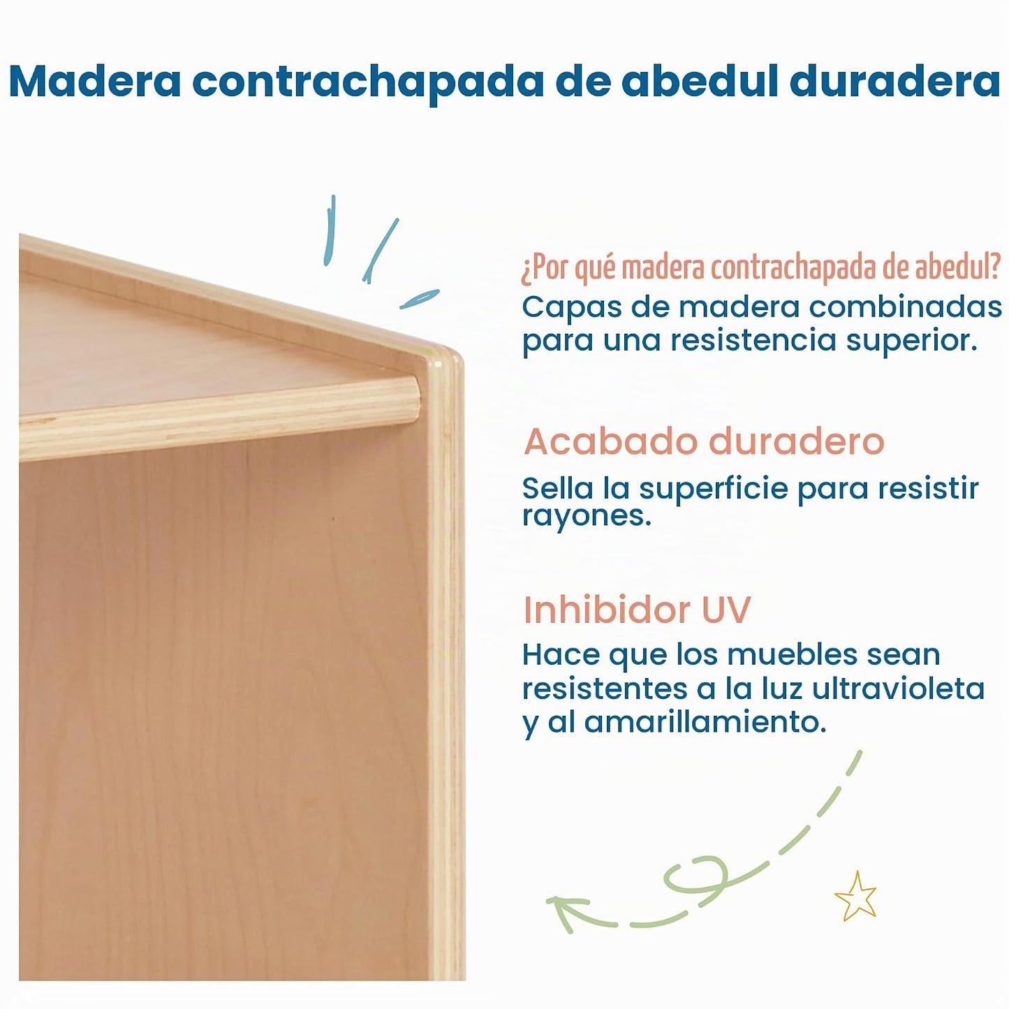 ECR4Kids Estufa de Cocina de Juguete, Set de Juego de Madera, Natural