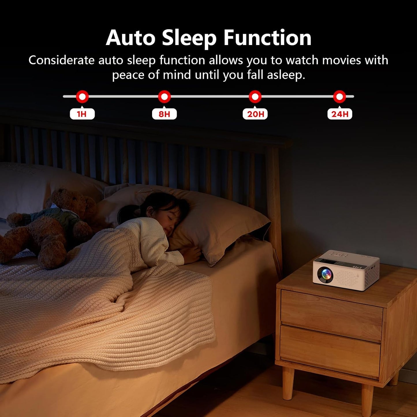 TMY Netflix - Mini proyector de películas con licencia oficial con...
