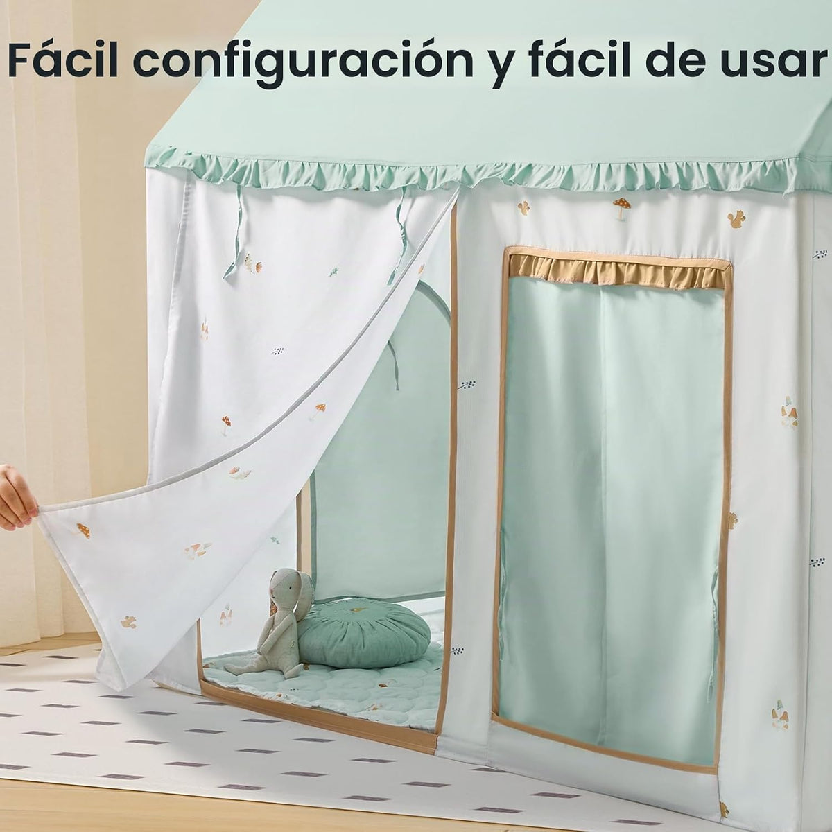 Tiny Land Tienda de campaña para niños, casa de juegos para interio...