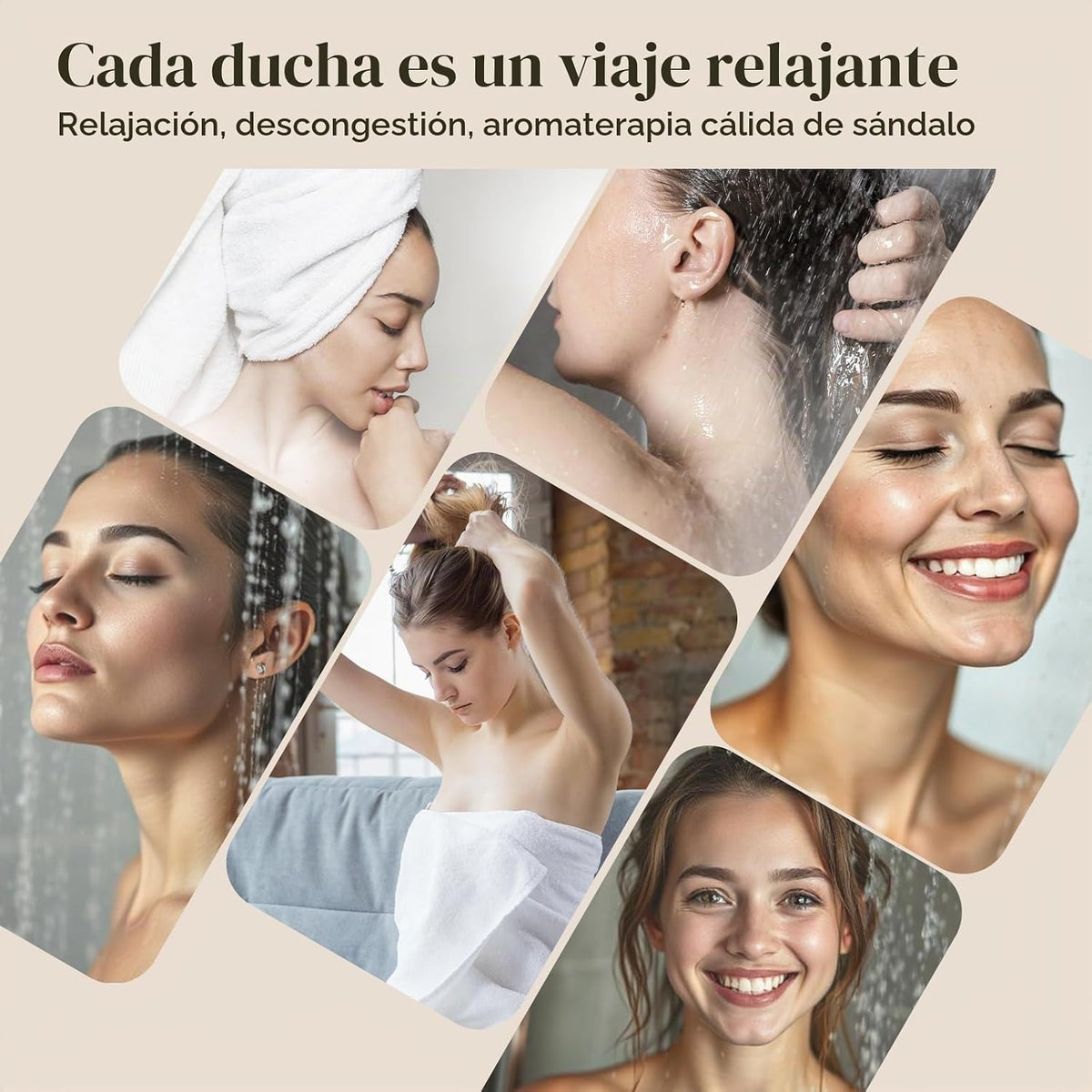 SWCANDY - Vaporizadores de ducha de sándalo, 8 unidades, cuidado pe...