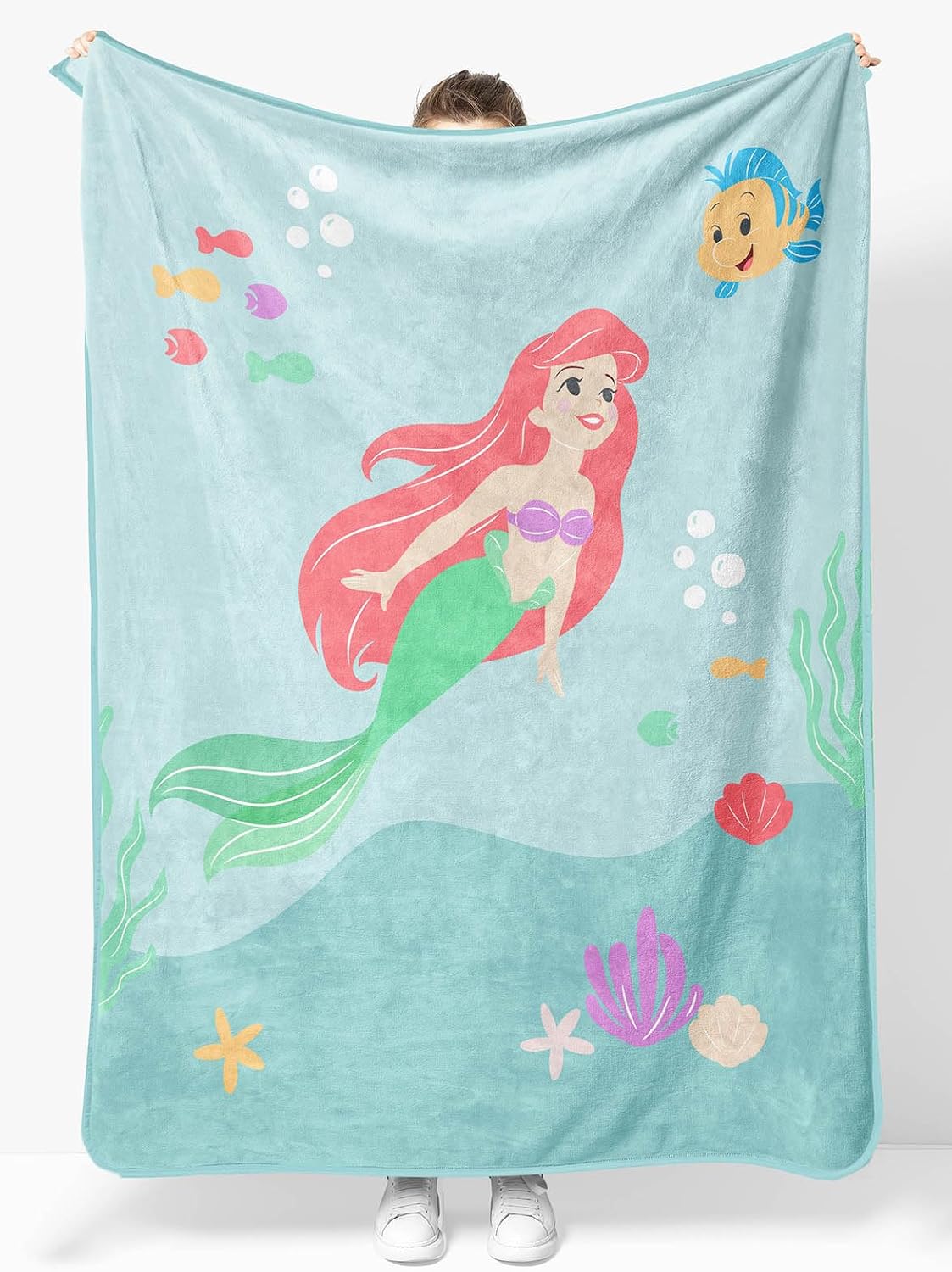 Sunny Side Up Disney - Manta de felpa de La Sirenita \u2013 Medidas...