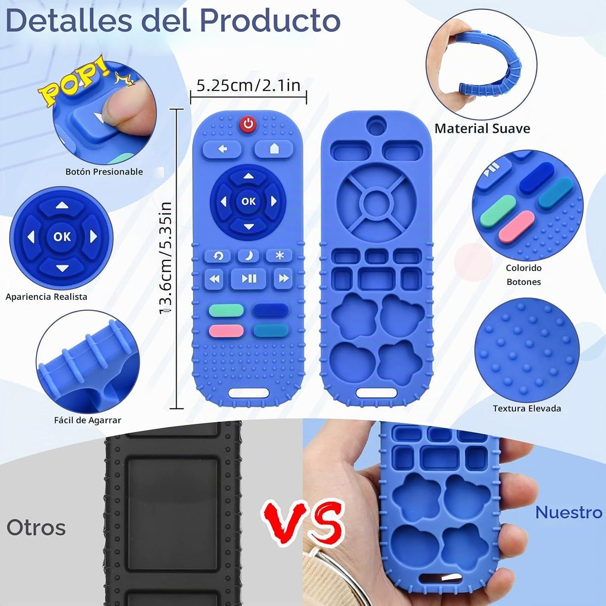 AiTuiTui Juguetes Masticables para Alivio de la Dentición del Bebé...